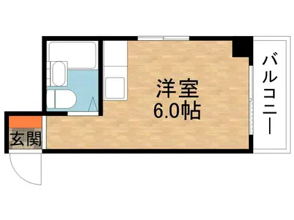 サニーハイツ萱島(ワンルーム/3階)の間取り写真