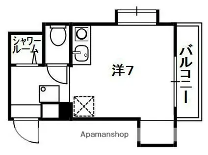 リベラル宮之阪(ワンルーム/2階)の間取り写真
