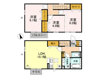 ベルセゾン(3LDK)の間取り写真