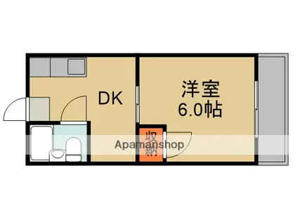 プレアール守口大和田(1DK/3階)の間取り写真