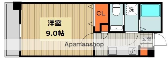 RITZ SQUARE GRANQBE Ⅱ(1K/8階)の間取り写真