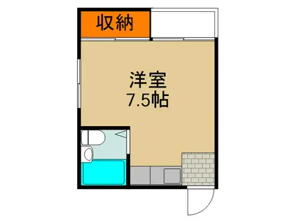 アルフィ大和田(ワンルーム/2階)の間取り写真