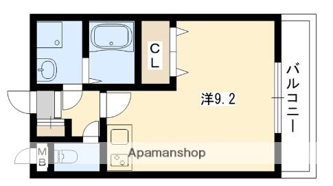 メゾンドアヴェル5(ワンルーム/1階)の間取り写真