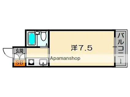 寿マンションⅡ(1K/4階)の間取り写真