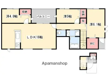 FELICE(3LDK/2階)の間取り写真