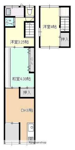 小春町テラスハウスⅠ(3DK)の間取り写真
