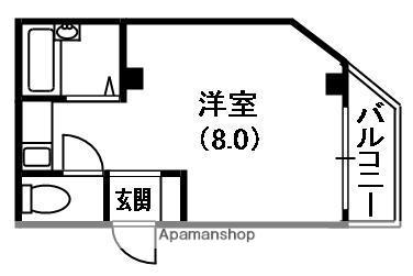 扇マンションにしき(ワンルーム/2階)の間取り写真