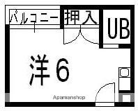 枚方パークアイランド125(ワンルーム/3階)の間取り写真