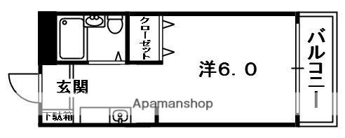 ハイムフォーシーズン(ワンルーム/2階)の間取り写真