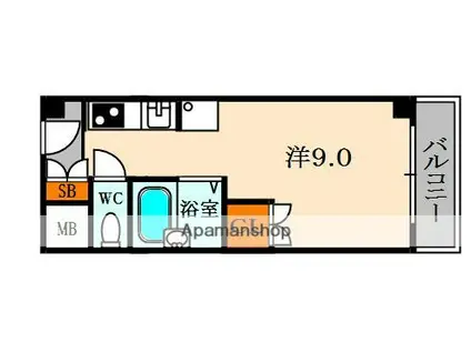 プルミエール枚方(ワンルーム/2階)の間取り写真