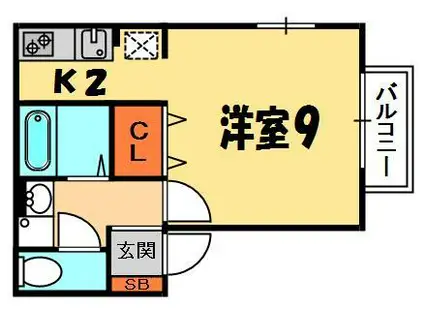 マ・メゾン寝屋川(1K/1階)の間取り写真
