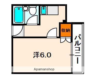 アートハイツ西崎(1K/2階)の間取り写真