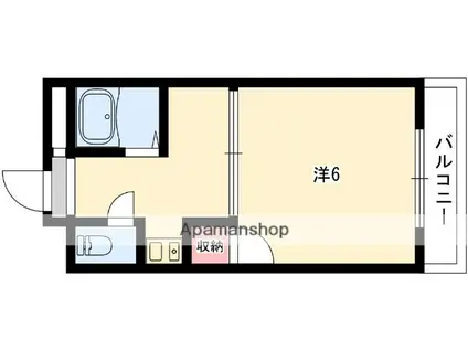 ユーミーハイツ大成(1K/4階)の間取り写真