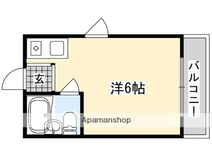レナジア摂津(ワンルーム/3階)の間取り写真