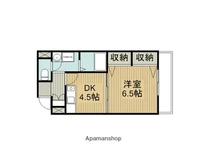 コレクトフォーレ住道(1DK/4階)の間取り写真