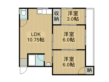 ピュアスモトD棟(3LDK/4階)の間取り写真