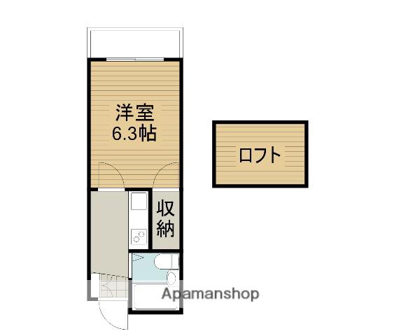 アクセス(1K/1階)の間取り写真