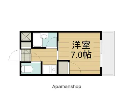 メゾン錦(1K/2階)の間取り写真