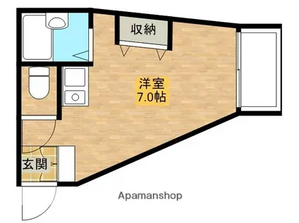 太田ビル(ワンルーム/4階)の間取り写真