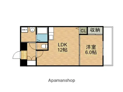 トレンザベル(1LDK/3階)の間取り写真