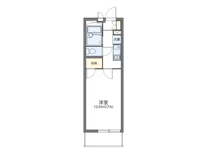 レオパレスアネックス(1K/2階)の間取り写真