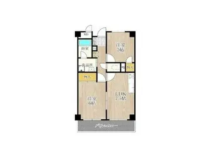 久光マンション(2LDK/6階)の間取り写真