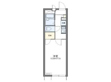 レオパレス大日イースト(1K/1階)の間取り写真