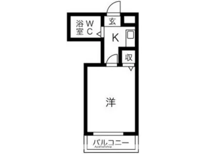 プレアール吹田内本町(ワンルーム/3階)の間取り写真