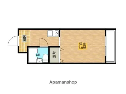 リサ上新庄(1K/1階)の間取り写真