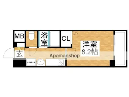 エステムコート新大阪Ⅵ エキスプレイス(1K/5階)の間取り写真