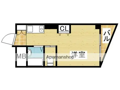 有馬パレス西中島(ワンルーム/6階)の間取り写真