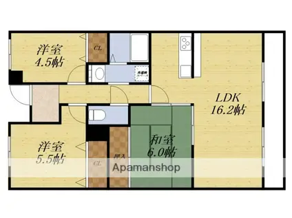 コアロード千里(3LDK/3階)の間取り写真