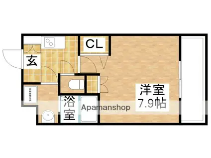 アーデン江坂Ⅲ(1K/6階)の間取り写真