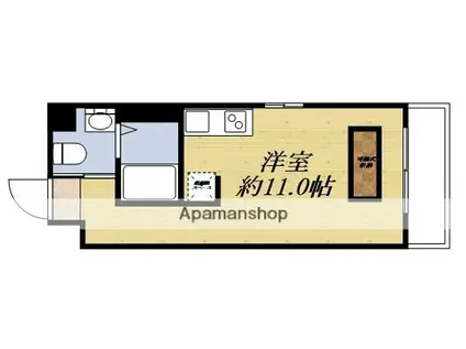 コスモライフ カタヤマ(1K/4階)の間取り写真