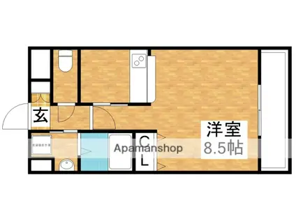 ノルデンハイム新大阪Ⅱ(1K/7階)の間取り写真