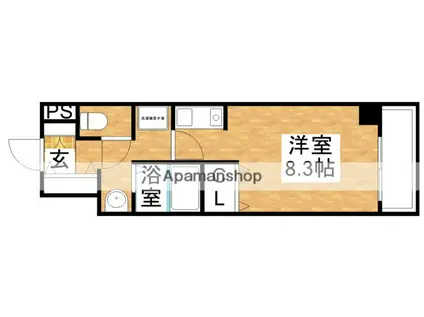 ウィスタリア新北野(ワンルーム/7階)の間取り写真