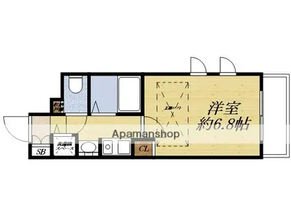 プロシード新大阪 CITYLIFE(1K/8階)の間取り写真