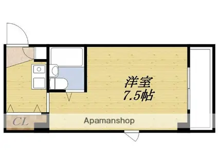 M&T江坂(1K/2階)の間取り写真