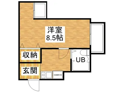 クルーム新大阪2番館(1K/2階)の間取り写真