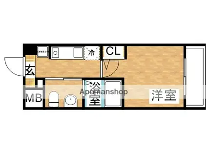 エスリード新大阪サウス(1K/5階)の間取り写真