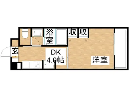 第13関根マンション(1DK/2階)の間取り写真