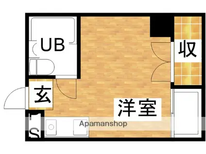 ロフティ淡路(ワンルーム/1階)の間取り写真