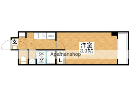 プロスパーレインボーヴィラ(1K/2階)の間取り写真