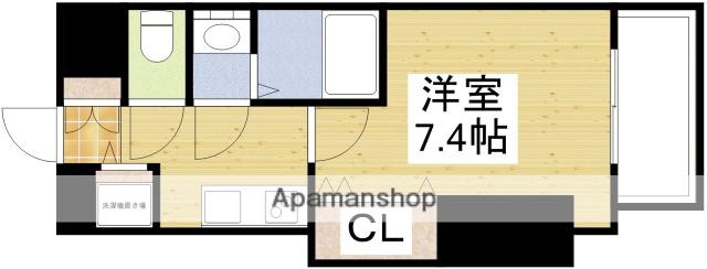 LUXE江坂Ⅱ(1K/2階)の間取り写真
