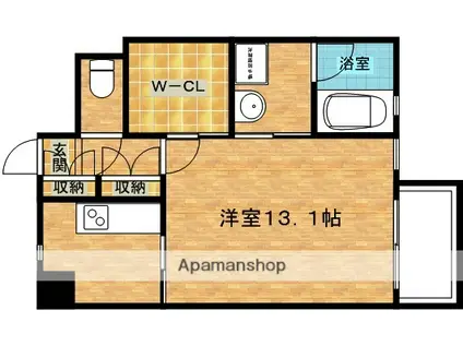 NS FIRST(1K/5階)の間取り写真