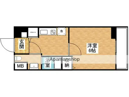 セイワパレス東三国駅前(1K/8階)の間取り写真