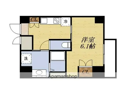 サーフアイランドサンセバスチャン(1K/7階)の間取り写真