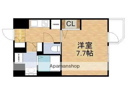 LA DOUCEUR江坂Ⅱ(1K/4階)の間取り写真