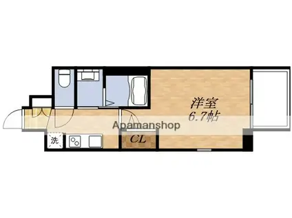 エステムコート新大阪ⅩⅣアイシー(1K/11階)の間取り写真