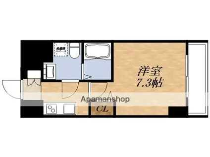 エグゼ新大阪南(1K/4階)の間取り写真